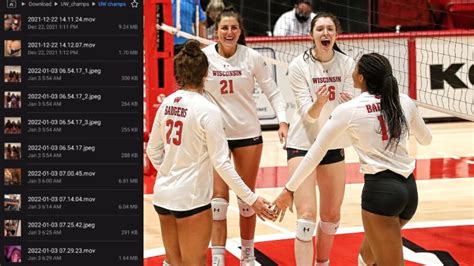 wisconsin volleyball team pics uncensored|Wisconsin volleyball players private photos, video shared online